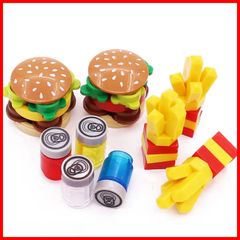 햄버거 세트 키트 레고 블록 호환 LEGO 호환품 시티 지육 완구 선물 미니 피그 전국 무료우송 신품 미사용품 싼 추적 없음