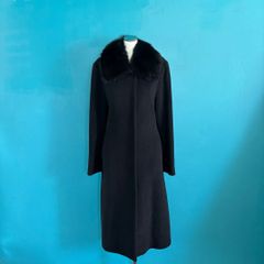上質カシミヤ×シェアードミンク襟付 ロングコート byTokyo LEANNE 