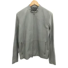 セオリー Theory シングルライダースジャケット レザージャケット 羊革 ラムレザー S グレー 02-3105001 ■MET2のサムネイル