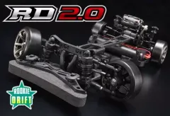 ヨコモSD2.0 ドリフトRCカー・レッド受信機外し送料込み ルーキードリフト RD2.0 組み立てシャーシキット - ラジコンカー・RC