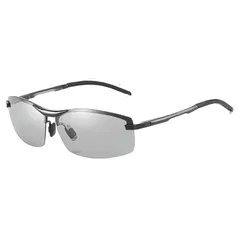 【迅速発送】[FEISEDY] サングラス 調光 偏光サングラス メンズ ハーフリムオーバル スポーツサングラス 釣り 運転 おしゃれ ドライブ 野球 ゴルフ ランニング アウトドア UVカットB1066 1