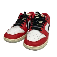 ナイキ NIKE Dunk Low Retro PRM Chicago Split ダンク ロー レトロ PRM シカゴ スプリット スニーカー 総柄 ロゴ DZ2536-600 28.5 赤 レッド 白 ホワイト 黒 ブラック グレー