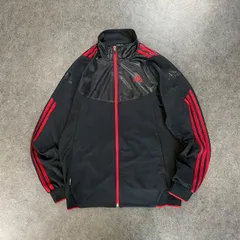 adidas Track Jacket Jersey adienergy アディダス トラックジャケット ジャージ ウォームアップジャケットSS フルジップ ブラック/レッド バイカラー パフォーマンス ロゴ刺繍 O X47727