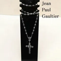★1点物★ジャンポールゴルチエ★3クロスカルマローズアンティークネックレス ジャンポールゴルチエJean Paul GAULTIER ローズクロスネックレス