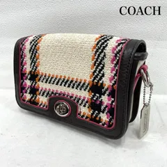 コーチ レガシー ツイード ミニ ポシェット ショルダー チェック タッセル チャーム レディース - ISItems【USED】【古着】【中古】50146202