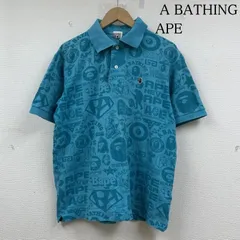bathing ape エイプ 00s ポロシャツ デカロゴ 希少 短丈 初期 bathing ape エイプ 00s ポロシャツ デカロゴ 希少 短丈 初期