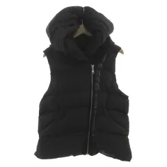 ダブルスタンダードクロージング ダブスタ DOUBLE STANDARD CLOTHING ダウンベスト 5556063 切替え ジップアップ ダウン70％ ブラック 黒 38のサムネイル