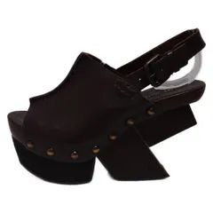 UNITEDNUDE(ユナイテッドヌード) サンダル 36 レディース - ダークブラウン オープントゥ レザー