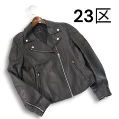 未使用　23区　ライダース　ジャケット　羊革　レザー　黒　ブラック　48 未使用 23区 ライダース ジャケット 羊革 レザー 黒 ブラック 48 2025