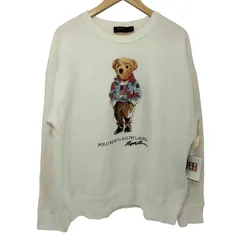 ポロラルフローレン POLO RALPH LAUREN ポロベアプリント クラッシュド クルーネック スウェット メンズ  XL