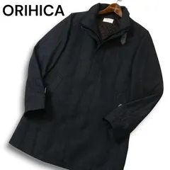 ORIHICA オリヒカ 秋冬 中綿 キルティング ライナー★ スタンドカラー コート Sz.S メンズ 灰 グレー