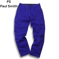PS Paul Smith ポールスミス 通年 ストレッチ★ テーパード スラックス チノ パンツ チノパン Sz.L　メンズ ネイビーのサムネイル