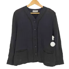 イッセイミヤケ ISSEY MIYAKE 1997 90s リネン ノーカラーベースボールシャツ ジャケット レディース JPN：M のサムネイル