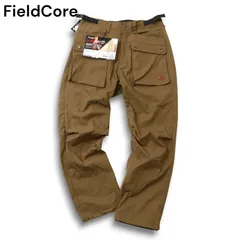 【新品 未使用】 FieldCore フィールドコア ワークマン 通年 防融加工 ストレッチ★ アウトドア ワーク パンツ Sz.M メンズ