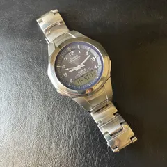 ✨稼働品✨CASIO 電波ソーラー WVA-400DJ ステンレス メンズ 251104B1-8