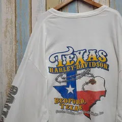 H5B☆ハーレーダビッドソン☆ロンT☆両面☆テキサス州☆USA製☆00s☆2XL