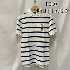 ポロラルフローレン ポロベアー刺繍 ポロシャツ white ボーダー S CUSTOM FIT メンズ S ISItems【USED】【古着】【中古】50142225