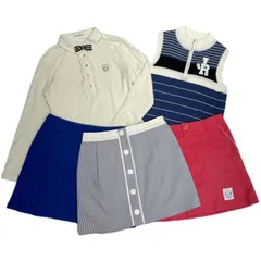 中古 レディース ジュン＆ロペ JUN&ROPE 長袖ポロシャツ M ゴルフウェア　コーディネート　5点まとめ売り　美品あり