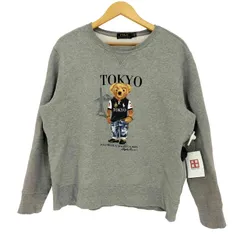 ポロラルフローレン POLO RALPH LAUREN 現行タグ ポロベア シティベアエディション TOKYOモデル 前Vガゼット 裏起毛スウェット メンズ import：L 