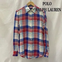 ポロラルフローレン インド製 リネン長袖シャツ マドラスチェック RELAXED FIT サイズ:SP メンズ S ISItems【USED】【古着】【中古】50142299