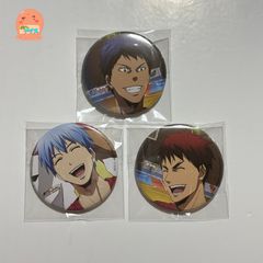 쿠로코의 농구 Blu-ray DVD 극장판 LAST GAME 애니메이트 한정판 쿠로코&화신&아오미네 캔 배지 [3점 세트]