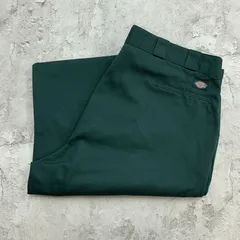 Dickies　ディッキーズ　ワークパンツ　チノパン　スラックス　古着　グリーン　緑色　W45 L31