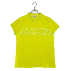 中古 レディース ジャックバニー Jack Bunny!! 半袖ポロシャツ 2(L) 黄緑 ロゴプリント
