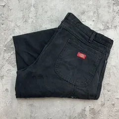 Dickies　ディッキーズ　ダックペインターパンツ　古着　ブラック　黒色　W40 L31