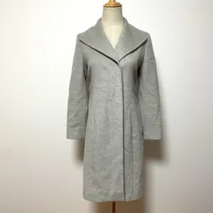 訳あり UNTITLED アンタイトル グレー ウールコート サイズ0 日本製
