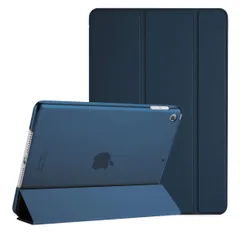 iPad 9/8/7 ケース (2021 2020 2019) 半透明バックカバー 軽量 スタンド iPad 10.2