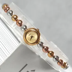 【希少トリカラー】SEIKO セイコー 腕時計 レディース 1E20 クォーツ 3色 コンビ ボールチェーン ブレスレットウォッチ マルチカラー レトロ アンティーク VINTAGE ジュエリー アクセサリー 稼働品 レア ドレスウォッチ 美品