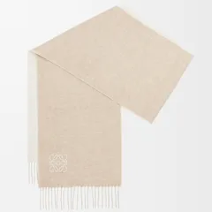 LOEWE　ロエベ　バイカラー スカーフ（ウール&カシミヤ)