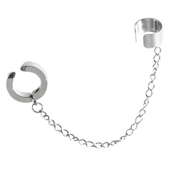 【迅速発送】[SEIYA INTERNATIONAL] フェイクピアス メンズ レディース ノンホール イヤリング イヤーカフ チェーン 穴なしピアス 韓国 片耳 (チェーン) 1