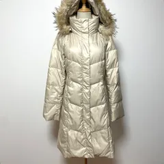COMME CA ISM コムサイズム ダウンジャケット L ベージュ フード