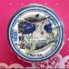 贝壳光 6cm×5m 玫瑰故事 海外マスキングテープ 海外マステ 花 バラ