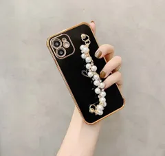 iPhone13Pro ケース チェーン付きケース 韓国 スマホカバー あいふぉんけーす iPhoneケース パール 可愛い インスタ映え アイフォンケース パールチェーン iPhoneカバー ハート  スマホケース 