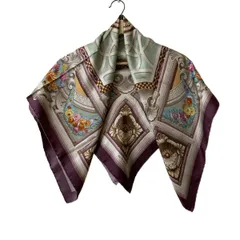 ETRO(エトロ) スカーフ美品  - パープル×ベージュ×マルチ