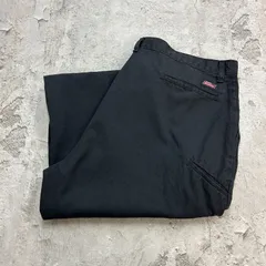 GENUINE Dickies　ディッキーズ　ダブルニーワークパンツ　古着　ブラック　黒色　W44 L32