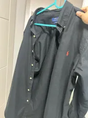 ポロシャツ ブラックL