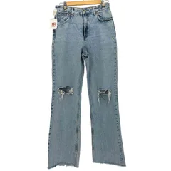 ザラ ZARA ダメージ加工 ワイド デニム パンツ バギー メンズ FR：38-40 