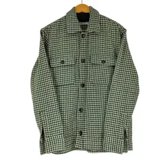 ザラ ZARA 千鳥格子柄 ウール混アクリルシャツジャケット レディース import：S 