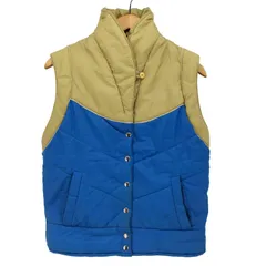 ユーズドフルギ USED古着 vintage スナップボタン 切替 ナイロン ベスト レディース import：M 