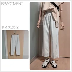 BRACTMENT BMサイドアジャスト2タックパンツ サイズ36(Sサイズ) ホワイト 春夏 shopHappiness (3330のサムネイル