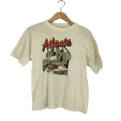 ユーズドフルギ USED古着 袖裾シングル フロントプリントクルーネックTシャツ メンズ 表記無 