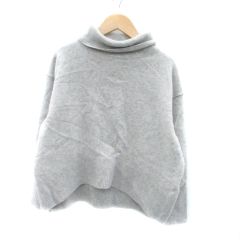ノーリーズ Nolley's ニット セーター タートルネック 長袖 無地 F グレー /HO2