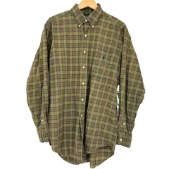 ラルフローレン RALPH LAUREN classic fit ポニー刺繍 チェック BDシャツ メンズ import：M 