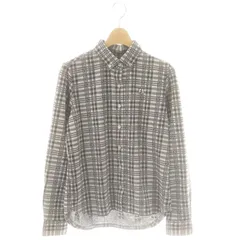 パーリーゲイツ PEARLY GATES ジャックバニー Jack Bunny!! チェック 長袖 ボタンダウンシャツ 1 グレー /HK ■OS