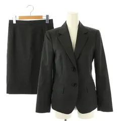 アンタイトル UNTITLED ジャケット テーラード スカートセット スーツ 膝丈 1 ダークグレー /HK ■OS