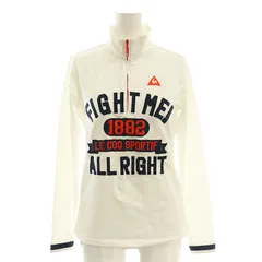 ルコックスポルティフ le coq sportif 長袖ハーフジップモックネックシャツ ロンT カットソー M 白 ホワイト /SS ■OS