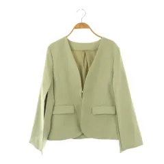 スナイデル SNIDEL スリーブスリットジャケット ノーカラージャケット F ミントグリーン /ES ■OS